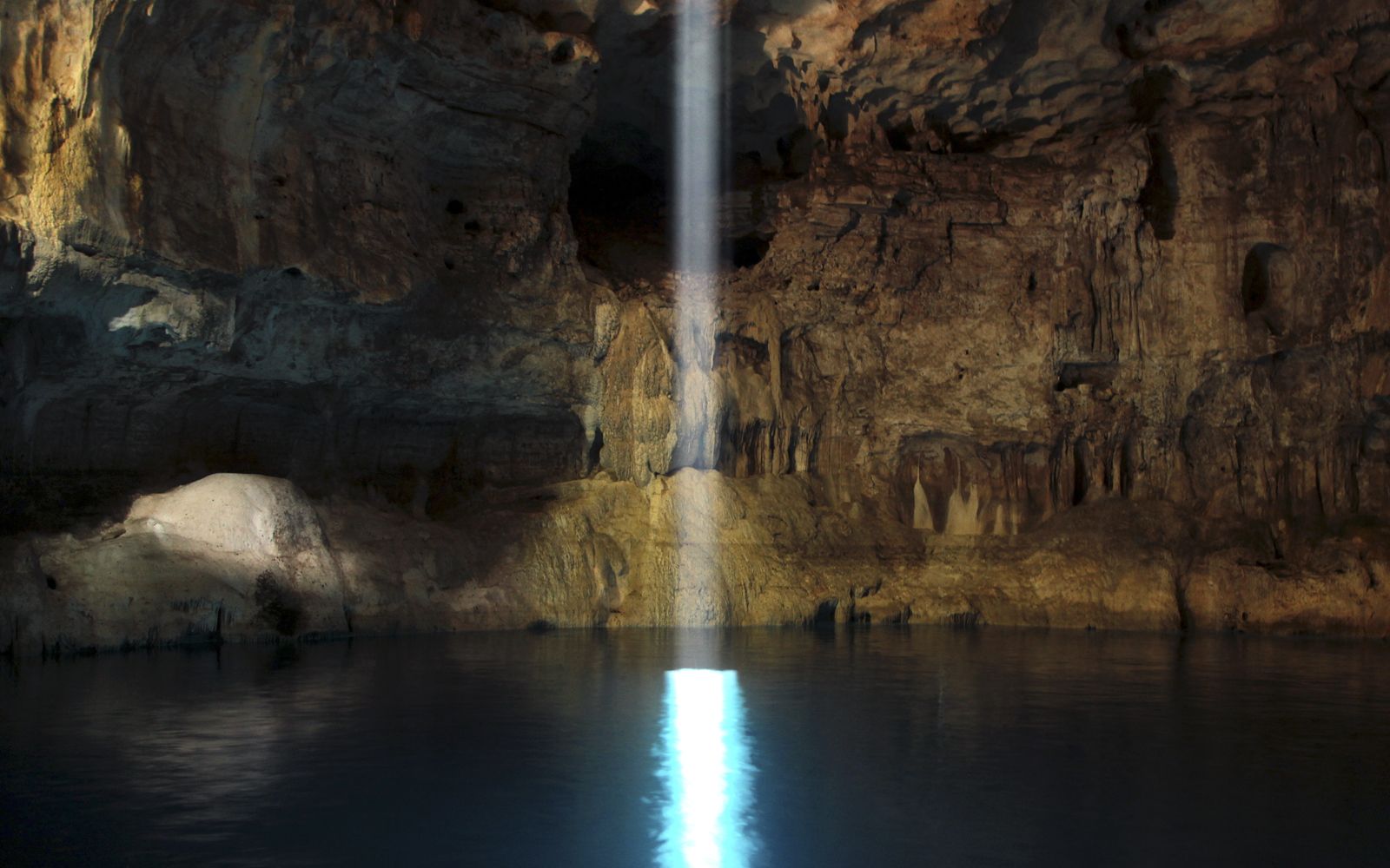 Un cenote de la Península de Yucatán
